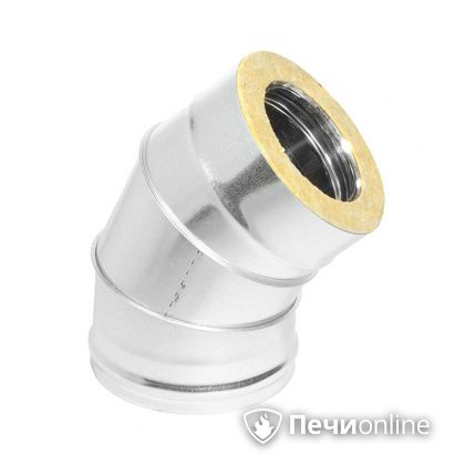 Колено 135° (45°) Теплов и Сухов Отвод Термо 45* ОТ-Р 430-0.5/оцинковка D200/260 в Улан-Удэ