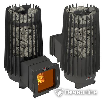 Дровяная печь-каменка GrillD Cometa Vega 180 window long Max в Улан-Удэ