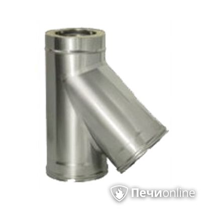 Дымоход Дымок Тройник 45° с изоляцией 0.5 мм. ТRFR45 150/230 в Улан-Удэ