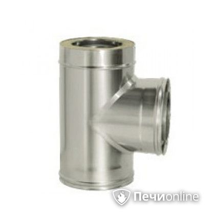 Дымоход Дымок Тройник 90° с изоляцией 0.5 мм. ТRFR90 150/230 в Улан-Удэ