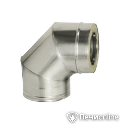 Дымоход Дымок Колено 90° с изоляцией 0,8 мм. OТFR90 150/230 в Улан-Удэ