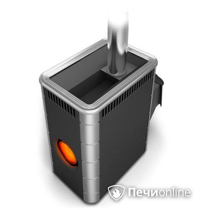 Дровяная банная печь TMF Аврора Inox ДА Иллюминатор антрацит НВ  в Улан-Удэ