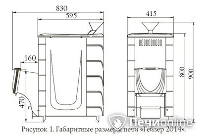 Дровяная печь-каменка TMF Гейзер 2014 Inox ДН КТК ЗК антрацит в Улан-Удэ