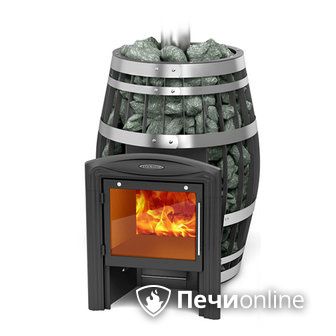 Дровяная банная печь TMF Саяны XXL 2015 Carbon Витра с закрытой каменкой в Улан-Удэ