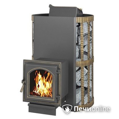 Дровяная банная печь Везувий Скиф с закрытой каменкой (270) в Улан-Удэ