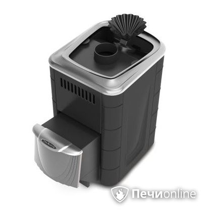Дровяная банная печь TMF Гейзер Мини 2016 Carbon закрытая каменка нержавеющая дверь антрацит в Улан-Удэ