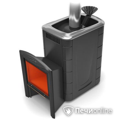 Дровяная банная печь TMF Гейзер 2014 Carbon Витра антрацит в Улан-Удэ