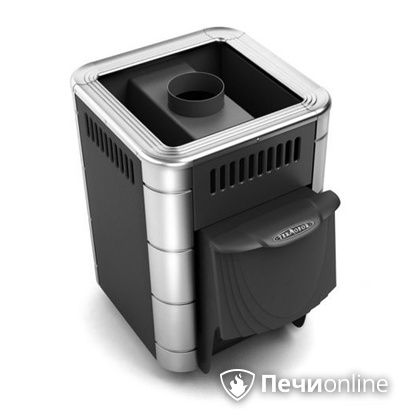 Дровяная банная печь TMF Оса Inox дверь антрацит короткий канал антрацит в Улан-Удэ