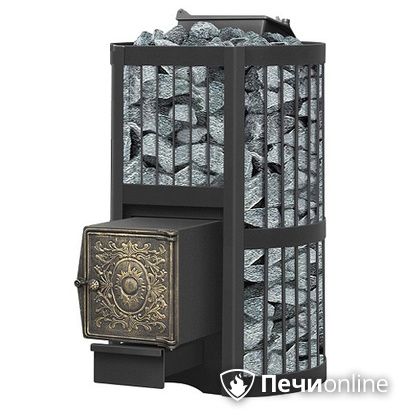 Дровяная банная печь Везувий Ураган Стандарт 22 (ДТ-4) с закрытой каменкой чугун в Улан-Удэ