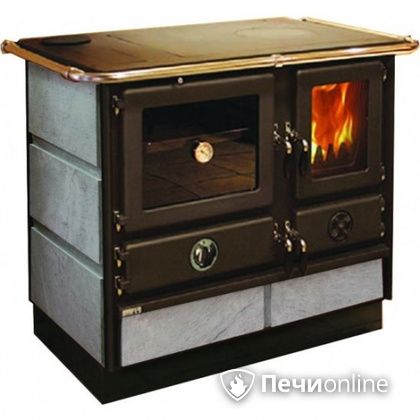 Отопительно-варочная печь MBS Thermo Magnum Stone L с теплообменником и духовым шкафом в Улан-Удэ
