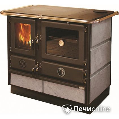 Отопительно-варочная печь MBS Thermo Magnum Stone R с теплообменником и духовым шкафом в Улан-Удэ
